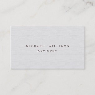 Elegant simple professional profession metal shine business card