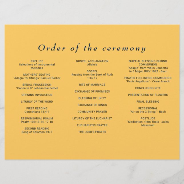Elegant Simple Ray Flower with Monogram Wedding Flyer (Back)