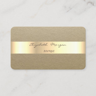 Elegant Simple,Rustic,Kraft Stripe Business Card