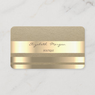 Elegant Simple,Rustic,Kraft Striped Business Card