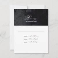Elegant Simple Script Black Goth Wedding