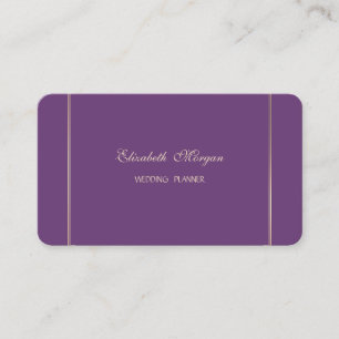Elegant Simple Stylish Purple Modern Business Card