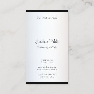 Elegant Simple Template Modern Minimalist Design Business Card