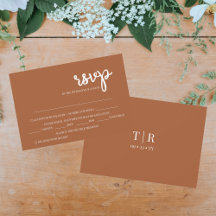 Elegant Simple Terracotta Wedding