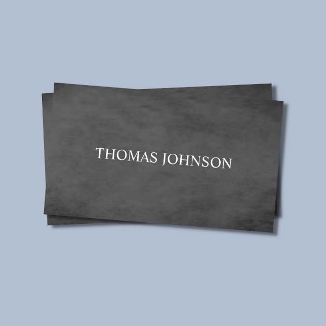 Elegant Simple Texture Dark Grey Attorney  Business Card (Creator Uploaded)