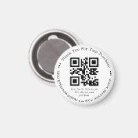 elegant simple thank you business qr code
