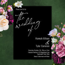 Elegant Simple Typography The Wedding Of