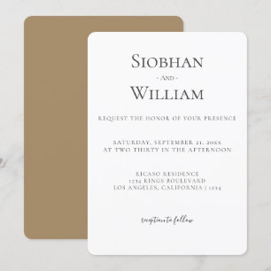 Elegant Simple Wedding