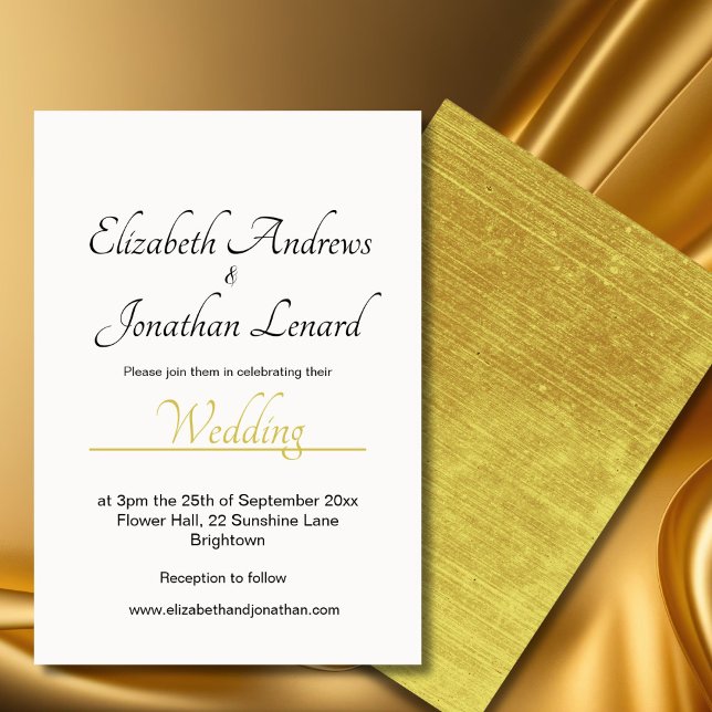 Elegant Simple Wedding Invitation (Creator Uploaded)