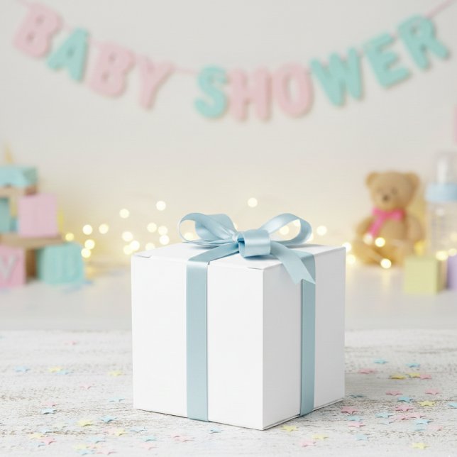 Elegant Simple White Favor Box - Minimalist (Creator Uploaded)