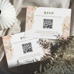 Elegant Simple Wildflower RSVP Card