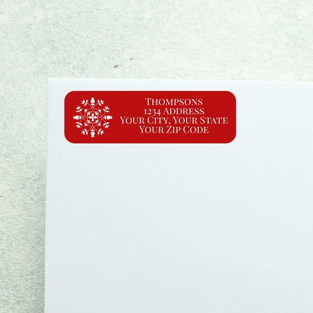 Elegant Simple Winter Snowflake Mailing (Creator Uploaded)