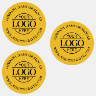 Elegant Simple Yellow Business Logo Promotional