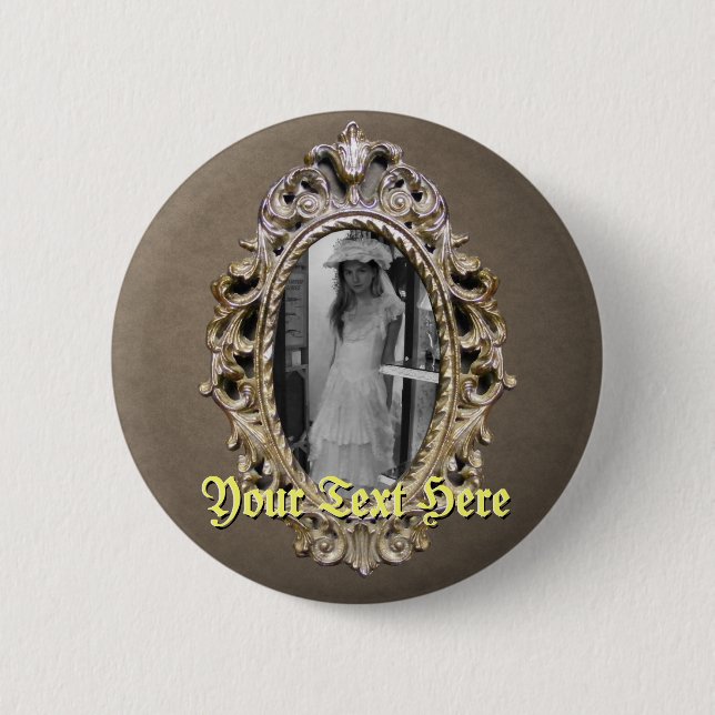 Elegant Single Frame Button (Front)