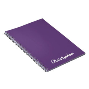 Elegant Single Solid Colour Minimalist Notebook