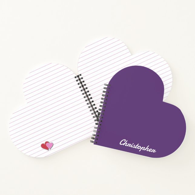 Elegant Single Solid Colour Minimalist  Notebook (Inside)
