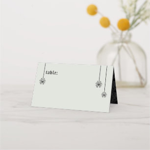Elegant Skeletons Wedding  Place Card