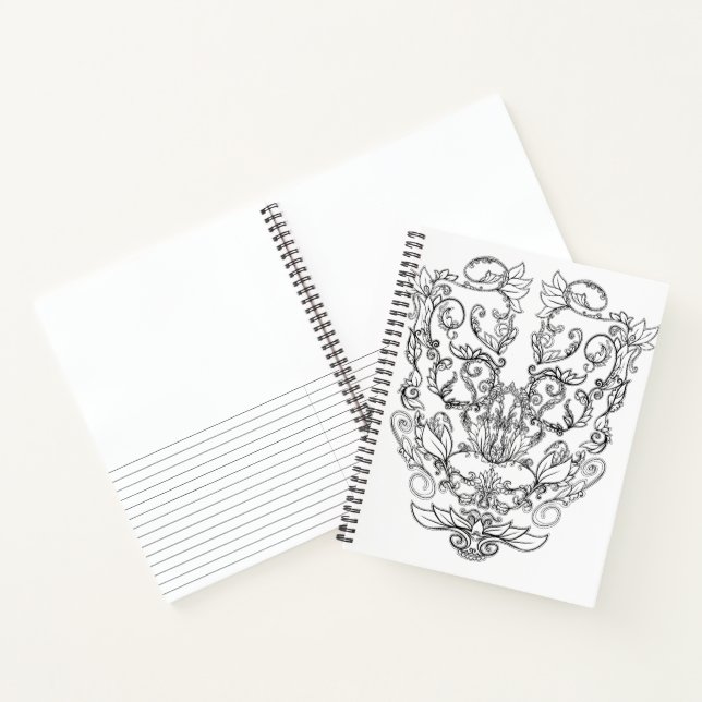 Elegant,sketchbook,journal,great gift notebook (Inside)