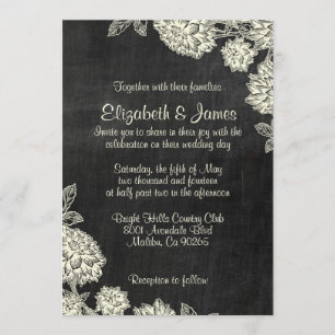 Elegant Slate Wedding Invitations