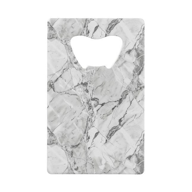 Elegant Slate Whorl Marble Texture Credit Card Bot (Front)