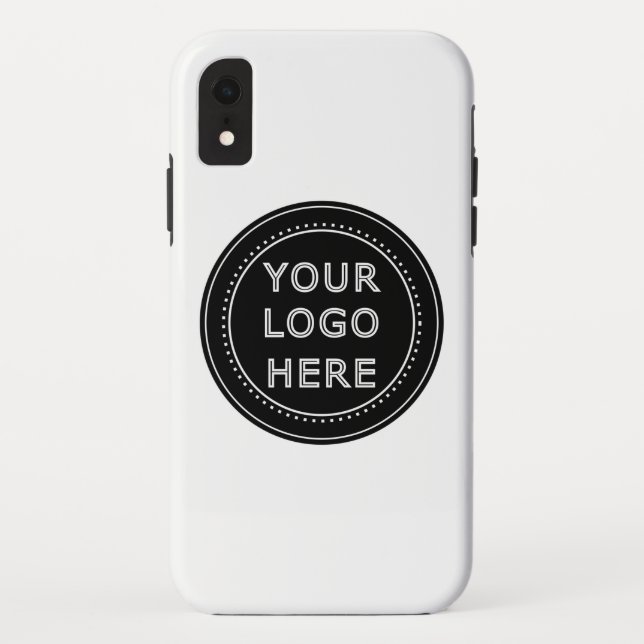 Elegant & Sleek Black QR Code Case-Mate iPhone Case (Back)
