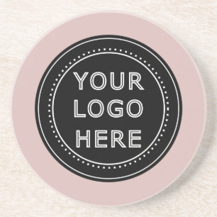 Elegant & Sleek Black QR Code Coaster