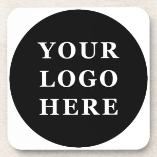 Elegant & Sleek Black QR Code Coaster