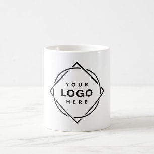 Elegant & Sleek Black QR Code Coffee Mug