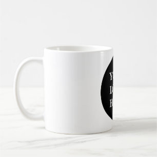 Elegant & Sleek Black QR Code Coffee Mug