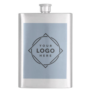 Elegant & Sleek Black QR Code Hip Flask