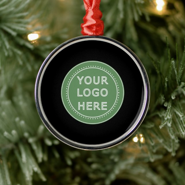 Elegant & Sleek Black QR Code Metal Tree Decoration (Tree)