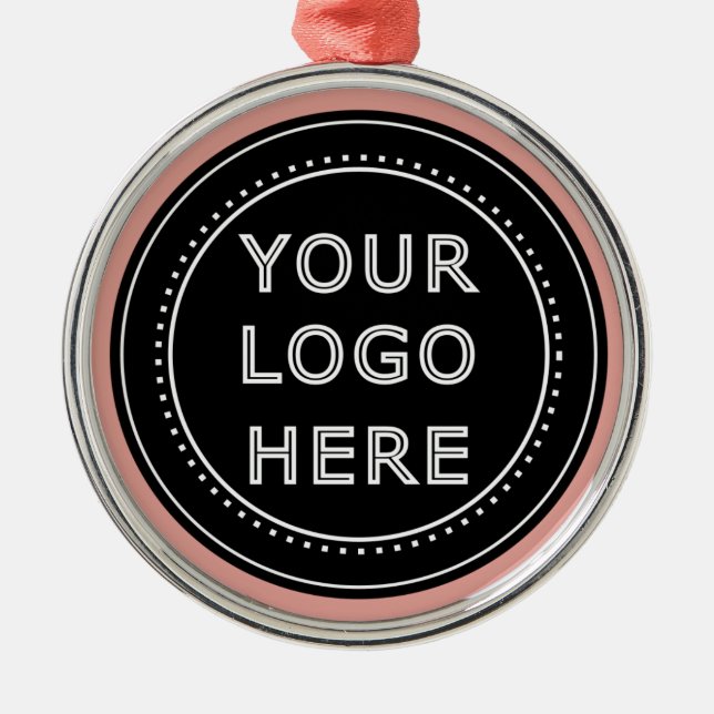 Elegant & Sleek Black QR Code Metal Tree Decoration (Front)