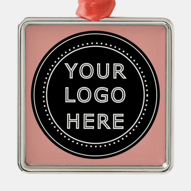 Elegant & Sleek Black QR Code Metal Tree Decoration (Front)