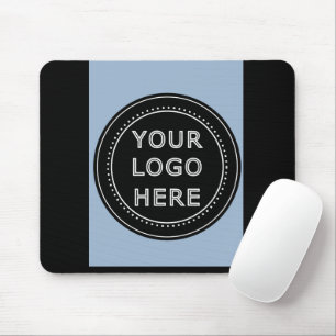Elegant & Sleek Black QR Code Mouse Pad