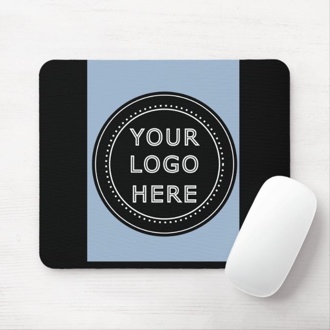 Elegant & Sleek Black QR Code Mouse Pad (With Mouse)