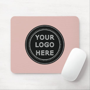 Elegant & Sleek Black QR Code Mouse Pad