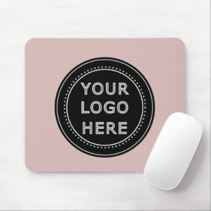 Elegant & Sleek Black QR Code Mouse Pad