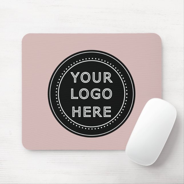 Elegant & Sleek Black QR Code Mouse Pad (With Mouse)