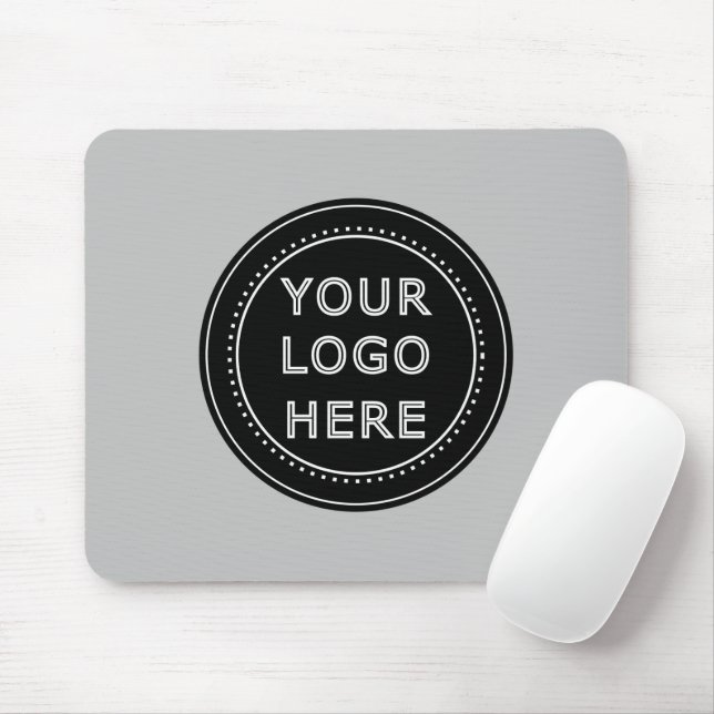 Elegant & Sleek Black QR Code Mouse Pad (With Mouse)