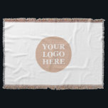 Elegant & Sleek Black QR Code Throw Blanket<br><div class="desc">This design is accessible to all. Feel free to customise the logo,  images,  tStylish Black QR Code Design | Elegant Brandext,  and colours according to your preferences. Thank you very much.</div>