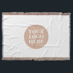 Elegant & Sleek Black QR Code Throw Blanket<br><div class="desc">This design is accessible to all. Feel free to customise the logo,  images,  tStylish Black QR Code Design | Elegant Brandext,  and colours according to your preferences. Thank you very much.</div>