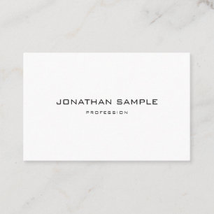 Elegant Sleek Design Professional Modern Plain Business Card