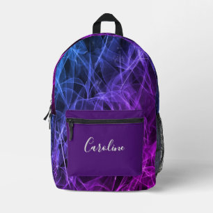 Elegant Smoke Swirl Personalised Backpack