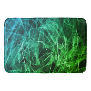 Elegant Smoke Swirl Texture Bath Mat