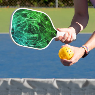 Elegant Smoke Swirl Texture Pickleball Paddle