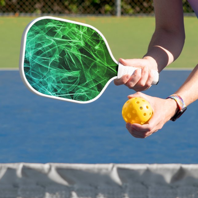 Elegant Smoke Swirl Texture Pickleball Paddle (Insitu)