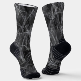 Elegant Smoke Swirl Texture Socks