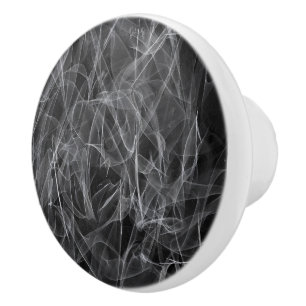 Elegant Smoke Swirls – Mystical Aesthetics Ceramic Knob