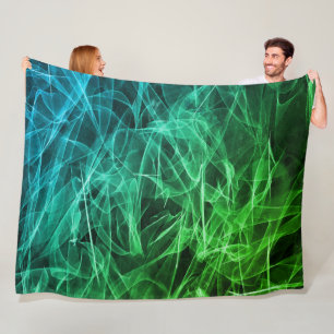 Elegant Smoke Swirls – Mystical Aesthetics Fleece Blanket