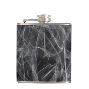 Elegant Smoke Swirls – Mystical Aesthetics Hip Flask